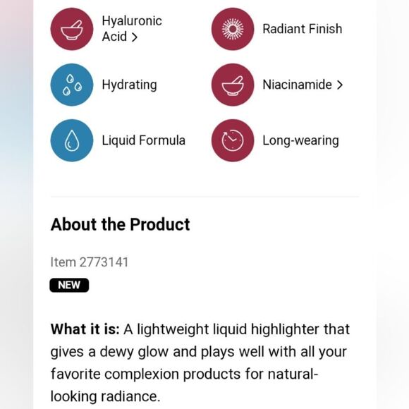 Benefit Dew La La Liquid Glow Illuminator Makeup Beauty NIB 25 ml - Picture 9 of 11